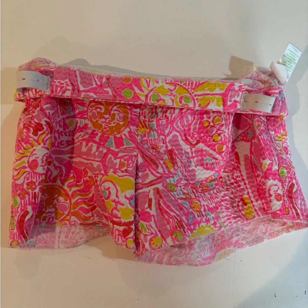 LILLY PULITZER Sz 14 Girls Vibrant Pink Patterned Shorts